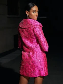 Blazers*Mew Mews Fashion Aanya Jacquard Floral Blazer