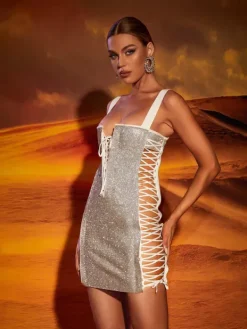 Dresses|Mini Dresses*Bandage Abigail Lace Up Dress