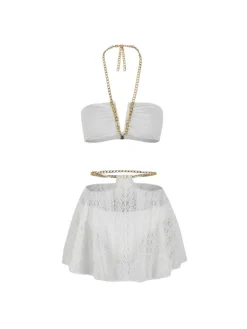 Bikini Sets|Swimwear*Mew Mews Fashion Adrina Chain Bikini Two Piece Set