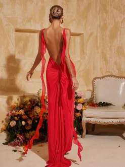 Dresses|Maxi Dresses*Mew Mews Fashion Aelthar Spaghetti Flower Maxi Dress