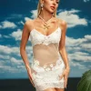 Dresses|Mini Dresses*Mew Mews Fashion Aerith Spaghetti Floral Lace Mini Dress