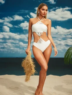 One Piece|Swimwear*Mew Mews Fashion Agalia Halterneck One Piece Swimsuit