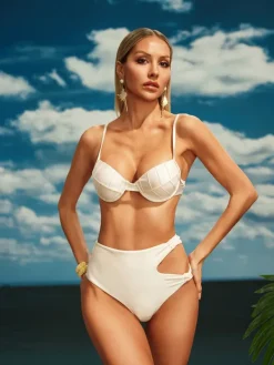 Bikini Sets|Swimwear*Mew Mews Fashion Aglaia Fringe Bikini Three Piece Set