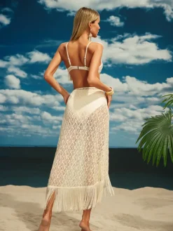 Bikini Sets|Swimwear*Mew Mews Fashion Aglaia Fringe Bikini Three Piece Set
