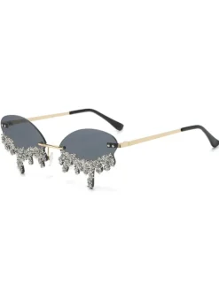 Glasses*Mew Mews Fashion Airlie Teardrop Crystal Sunglasses