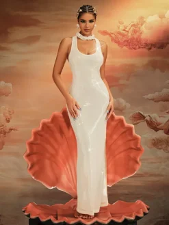 Dresses|Maxi Dresses*Mew Mews Fashion Akanji Plunge Neck Sequin Maxi Dress