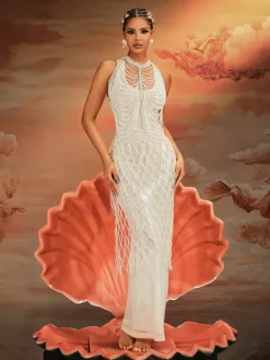 Beaded Wear|Skirts*Mew Mews Fashion Akim Pearl Beaded Skirt