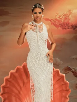 Beaded Wear|Skirts*Mew Mews Fashion Akim Pearl Beaded Skirt