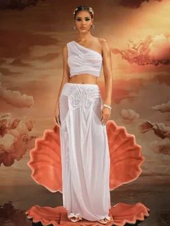 Sets & Co-ords*Mew Mews Fashion Akiye One Shoulder Ruched Skirt Set