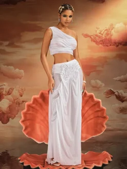 Sets & Co-ords*Mew Mews Fashion Akiye One Shoulder Ruched Skirt Set
