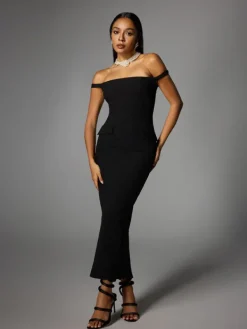 Dresses|Midi Dresses*Mew Mews Fashion Albinia Backless Pearl Beaded Midi Dress