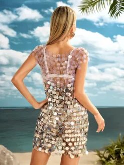 Dresses|Mini Dresses*Mew Mews Alev Gradient Sequin Mini Dress