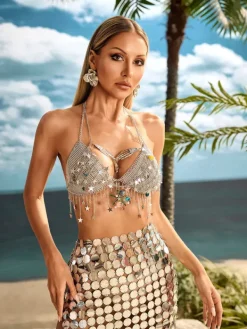 Skirts*Mew Mews Alexius Sequin Acrylic Chainmail Skirt