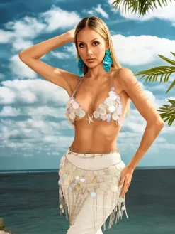 Sets & Co-ords*Mew Mews Alick Starfish Sequin Skirt Set