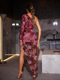 Dresses|Maxi Dresses*Mew Mews Fashion Annalee One Shoulder Flower Sequin Dress