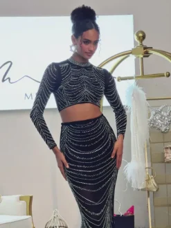 Sets & Co-ords*Mew Mews Fashion Anter Rhinestone Skirt Set