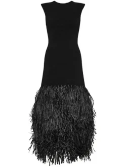 Dresses|Maxi Dresses*Mew Mews Fashion Anzeline Backless Fringe Knitted Maxi Dress