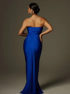 Dresses|Maxi Dresses*Mew Mews Fashion Arlyn Strapless Draped Cutout Maxi Dress