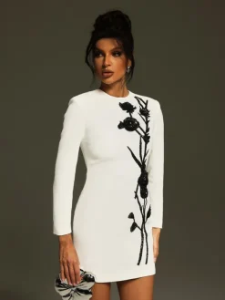 Dresses|Mini Dresses*Mew Mews Fashion Atici Sequin Flower Mini Dress