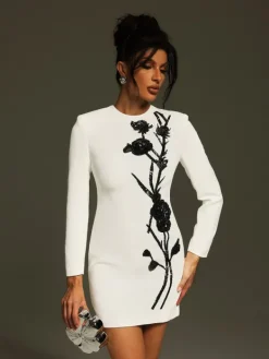 Dresses|Mini Dresses*Mew Mews Fashion Atici Sequin Flower Mini Dress