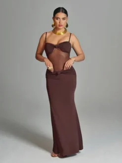 Dresses|Maxi Dresses*Mew Mews Fashion Australis Spaghetti Bow Twisted Maxi Dress