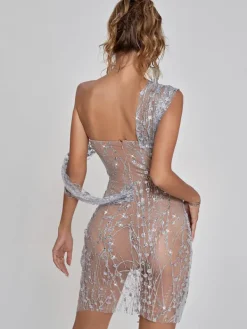 Dresses|Mini Dresses*Mew Mews Fashion Bailee Split Sequin Mini Dress