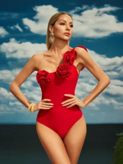 Bikini Sets|Swimwear*Mew Mews Fashion Berlioz Flower Swimwear Two Piece Set