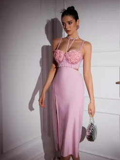 Dresses*Mew Mews Fashion Bevverly Flower Pearl Skirt Set