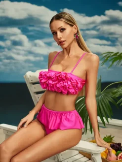 Bikini Sets|Swimwear*Mew Mews Fashion Beyza Flounce Bikini Two Piece Set