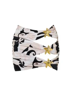 Bikini Sets|Swimwear*Mew Mews Fashion Bhavya Starfish Swimwear Two Piece Set In White