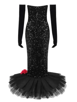 Dresses|Maxi Dresses*Mew Mews Fashion Branson Strapless Mermaid Sequin Dress