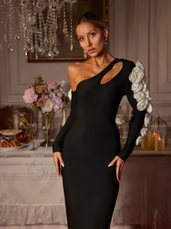 Dresses|Maxi Dresses*Bandage Calixto Flower Cutout Maxi Dress