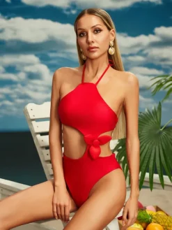 One Piece|Swimwear*Mew Mews Fashion Calliroe Cutout One Piece Swimsuit