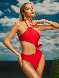 One Piece|Swimwear*Mew Mews Fashion Calliroe Cutout One Piece Swimsuit