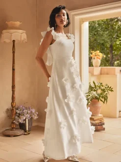 Dresses|Maxi Dresses*Mew Mews Fashion Careaga Sleeveless Flower Maxi Dress