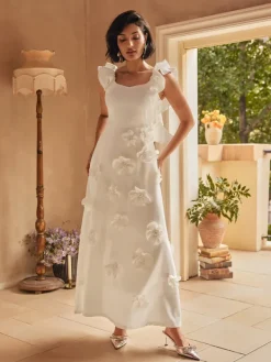 Dresses|Maxi Dresses*Mew Mews Fashion Careaga Sleeveless Flower Maxi Dress