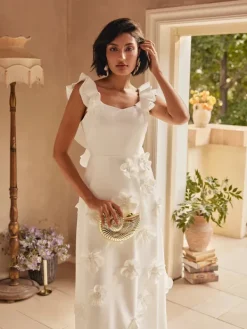 Dresses|Maxi Dresses*Mew Mews Fashion Careaga Sleeveless Flower Maxi Dress
