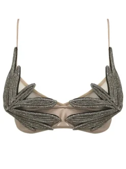 Tops*Mew Mews Fashion Carola Crystal Leafy Bralette