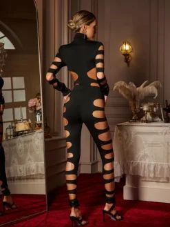 Sets & Co-ords*Mew Mews Fashion Ceslee Long Sleeve Cutout Pants Set