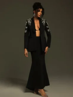Blazers|Sets & Co-ords*Mew Mews Fashion Charelle Long Sleeve Rhinestone Blazer Set