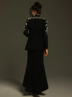Blazers|Sets & Co-ords*Mew Mews Fashion Charelle Long Sleeve Rhinestone Blazer Set