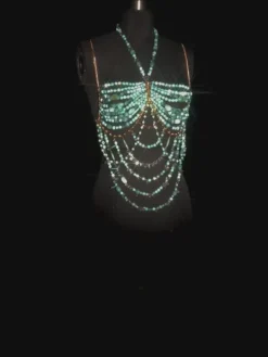 Beaded Wear|Tops*Mew Mews Fashion O/S Conrad Gemstone Beaded Bralette