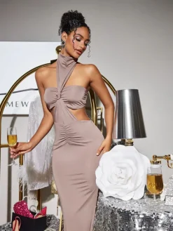 Sets & Co-ords*Mew Mews Fashion Crisoda Turtleneck Ruched Skirt Set