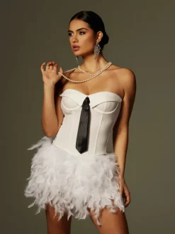 Sets & Co-ords*Mew Mews Fashion Cruze Strapless Feather Skirt Set