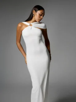 Dresses|Maxi Dresses*Mew Mews Fashion Dagnalie Backless Split Maxi Dress In White