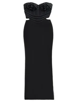 Dresses|Maxi Dresses*Bandage Dajuan Strapless Cutout Maxi Dress