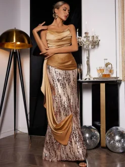 Dresses|Maxi Dresses*Mew Mews Fashion Delores Sequin Maxi Dress