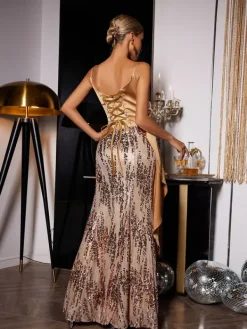 Dresses|Maxi Dresses*Mew Mews Fashion Delores Sequin Maxi Dress