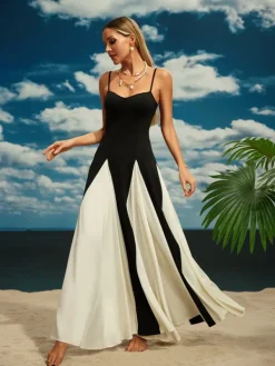 Dresses|Maxi Dresses*Mew Mews Fashion Didina Spaghetti Chiffon Maxi Dress