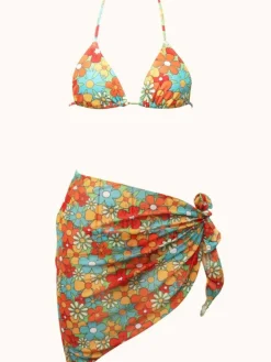 Bikini Sets|Swimwear*Mew Mews Fashion Dina Floral Bikini Three Piece Set